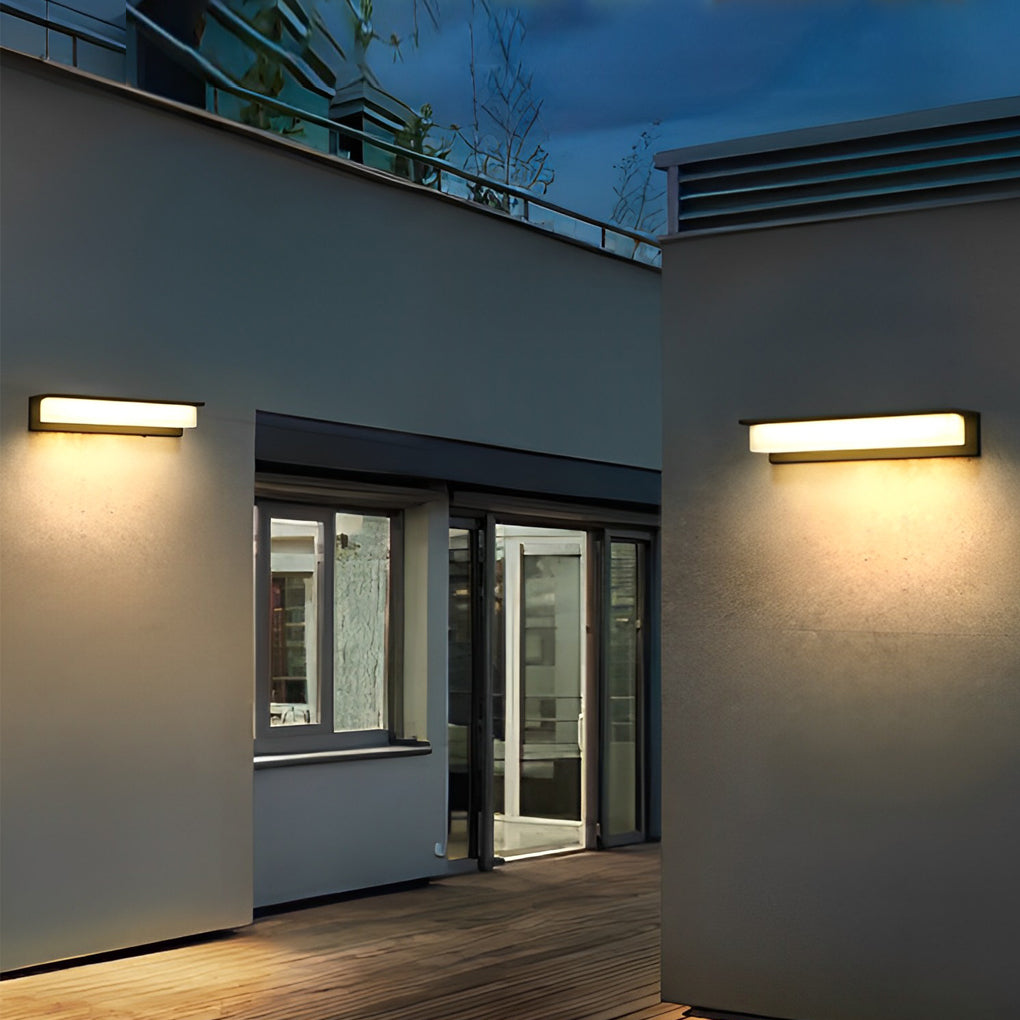 Premium Waterproof LED Rectangular Wall Light for Front Porches