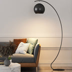 Premium Nordic Minimalist Curved Dome Floor Lamp - 1 Light