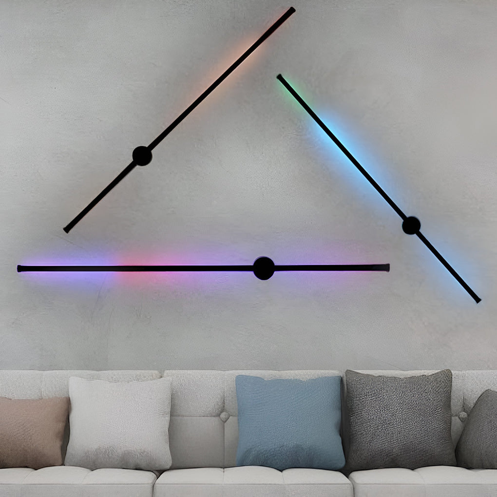 Premium RGB LED Linear Wall Sconces with Remote Control