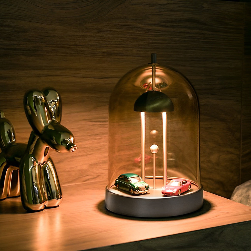 Detachable Smoked Glass Dome Ambient Lamp - DIY Design