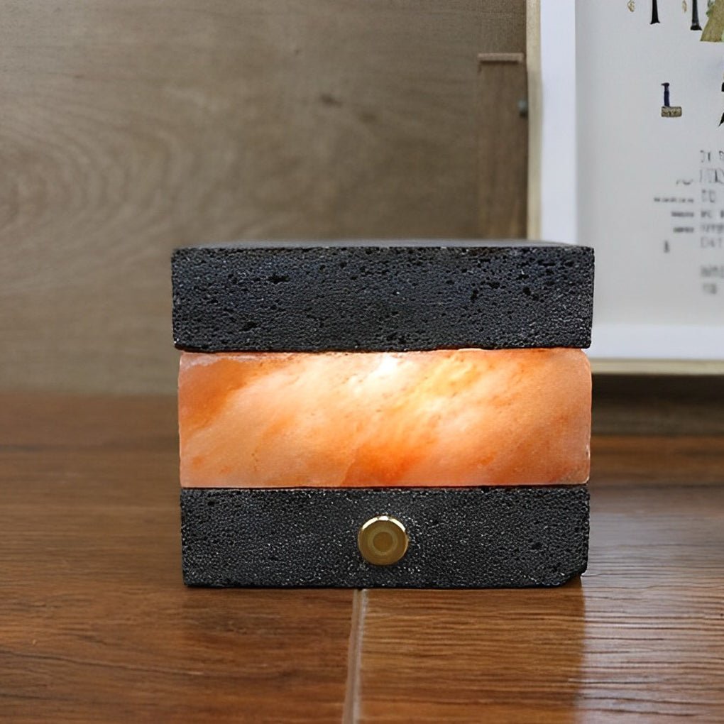 Mini Cordless Table Lamp in Volcanic Brick Finish