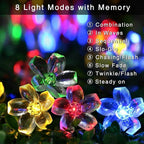 Premium Waterproof Solar LED Sakura Fairy String Lights