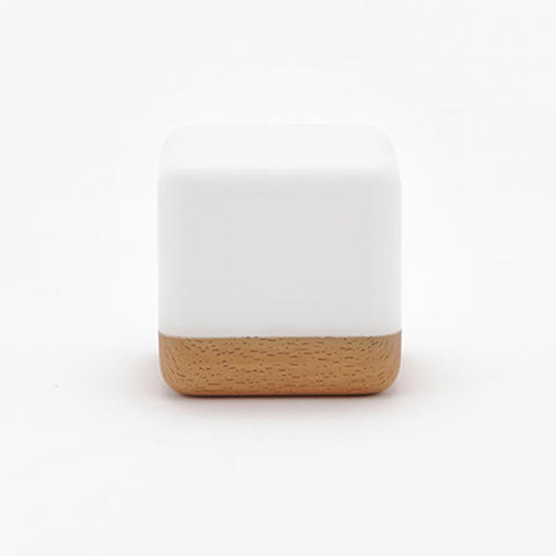 USB Rechargeable LED Magic Cube Turn Timer Night Light Table Lamp