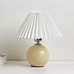 Minimalist Ceramic Pleated Table Lamp