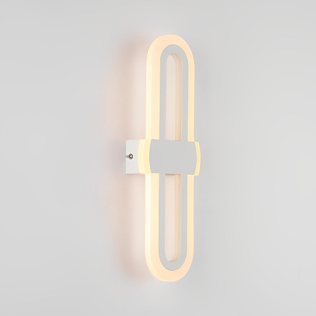 Modern Rounded Rectangular LED Wall Sconce