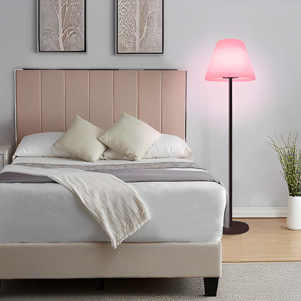 Contemporary LED Metal Floor Lamp with Shade