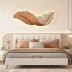 Modern LED Feather Wall Lamp - Art Deco Design
