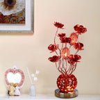 Premium European Rose Aluminum LED Table Lamp