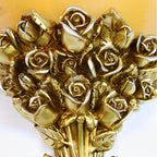 European-Style Retro Resin Rose Wall Lamp