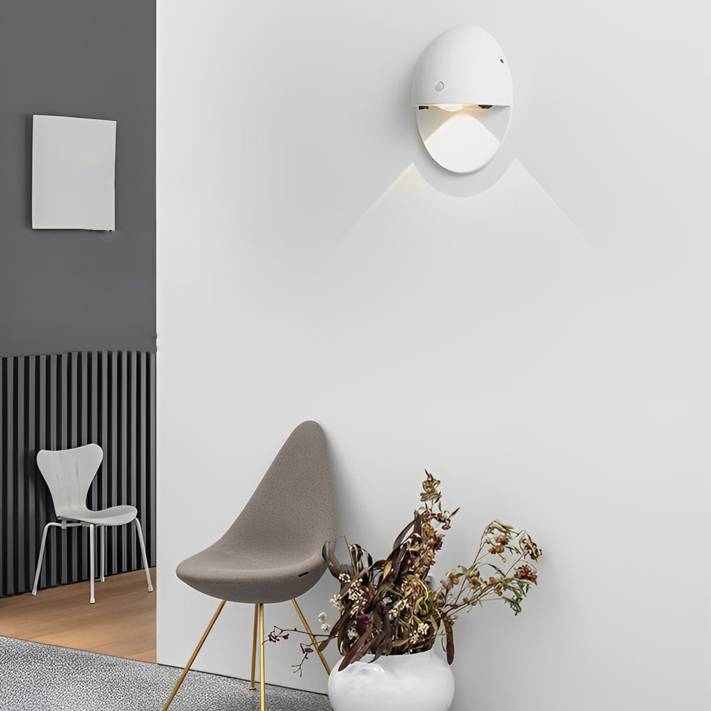 Modern Oval USB Rechargeable Motion Sensor Magnetic Wall Lamp
