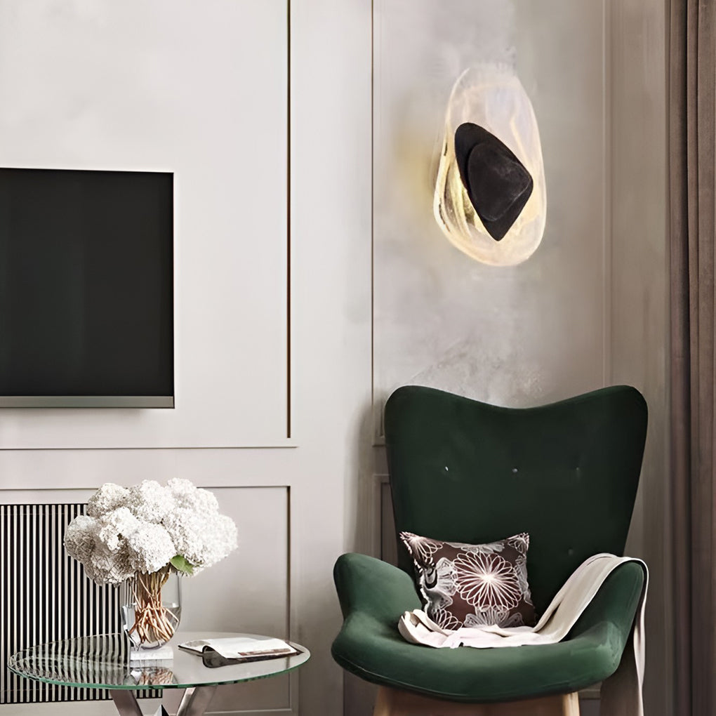 Modern Three-Step Dimming LED Glass Wall Sconce