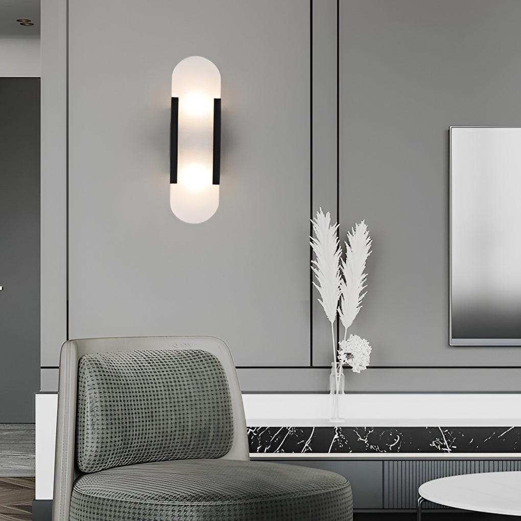 Modern Electroplated Metal G4 LED Up and Down Wall Sconces