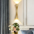 Modern Electroplated Metal LED Up and Down Wall Sconce