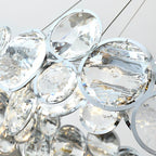 Modern Crystal Electroplated Round Bubble Chandelier