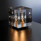 Contemporary Crystal Geometric 1-Light Table Lamp