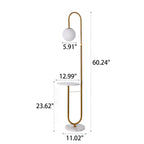 Nordic Minimalist Iron and Marble LED Floor Lamp