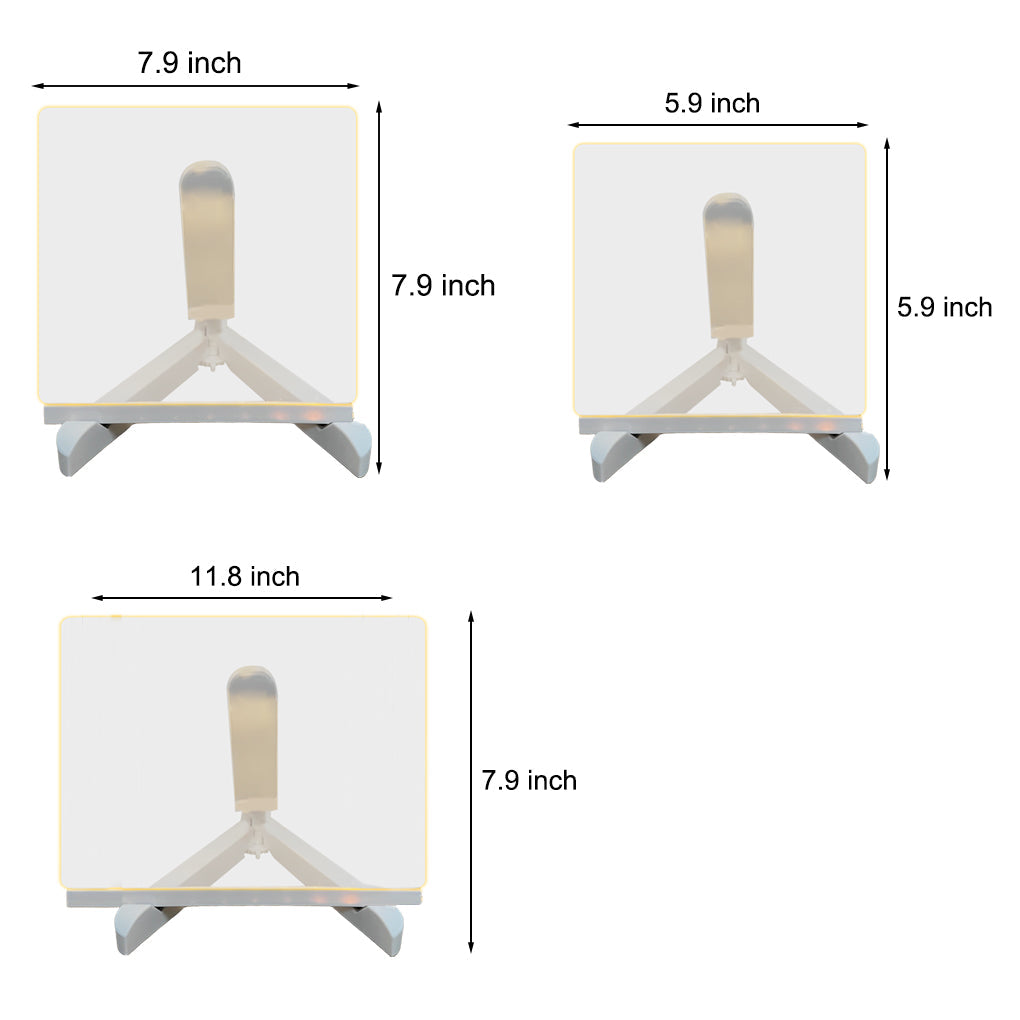 Colorful LED Acrylic Writable Message Board Table Lamp