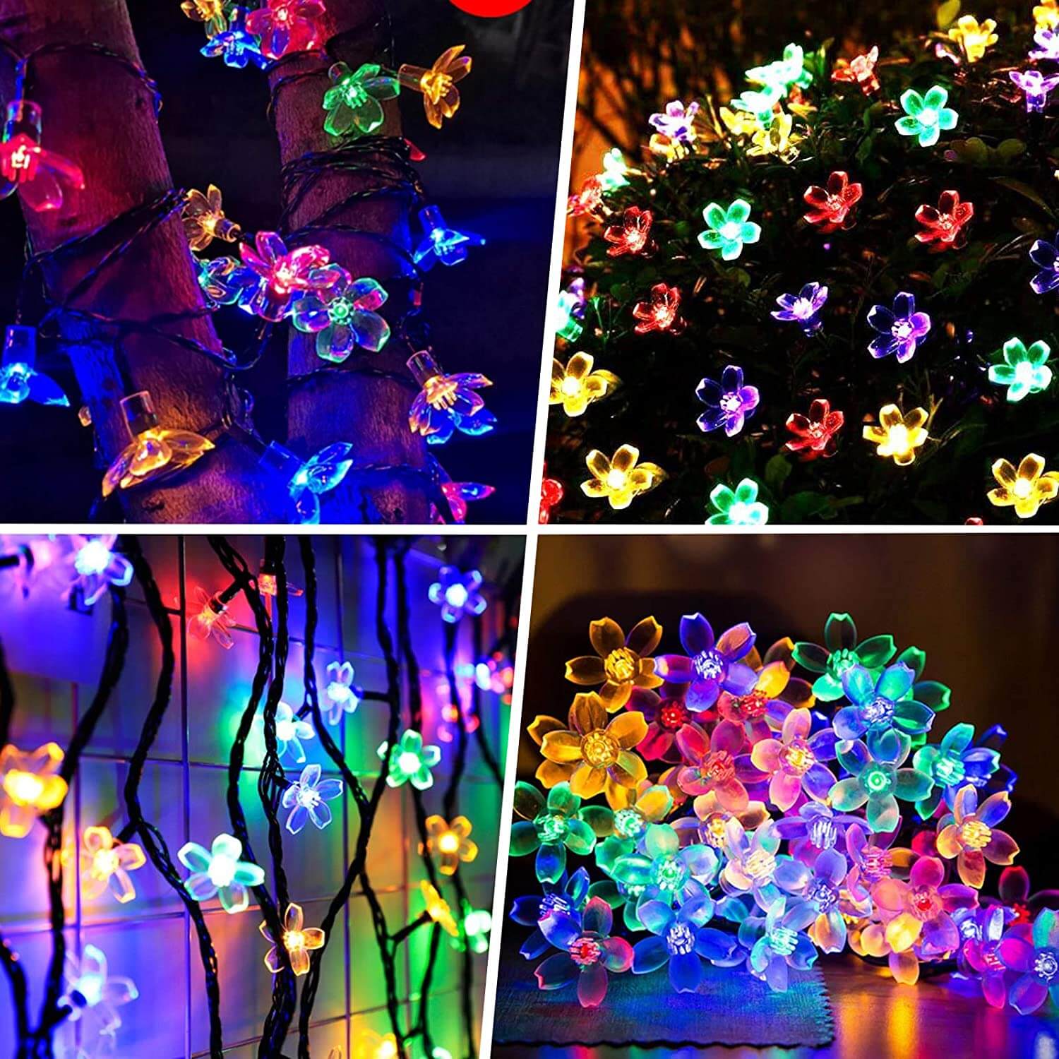 Premium Waterproof Solar LED Sakura Fairy String Lights