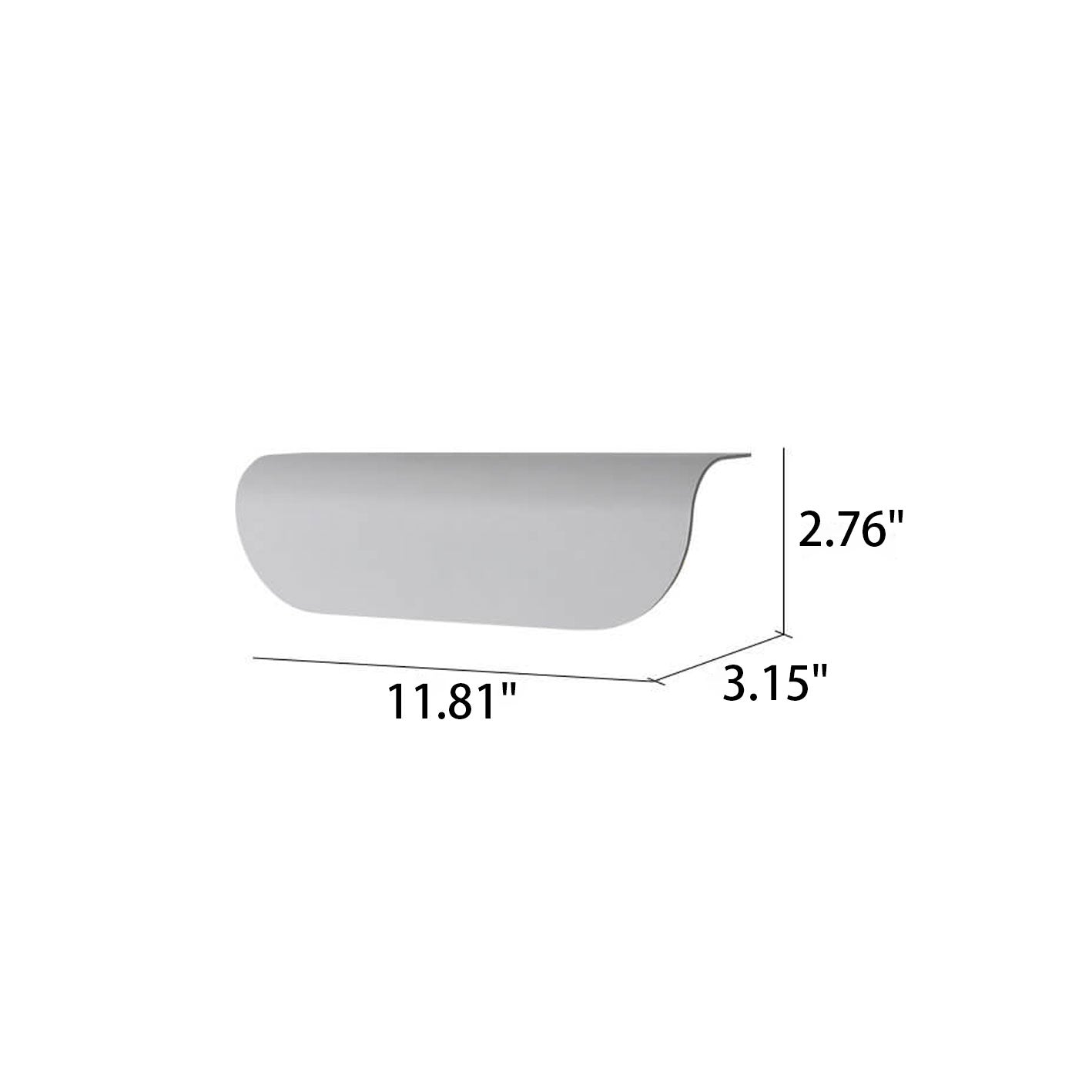 Premium Waterproof LED Curved Outdoor Wall Sconce Lamp