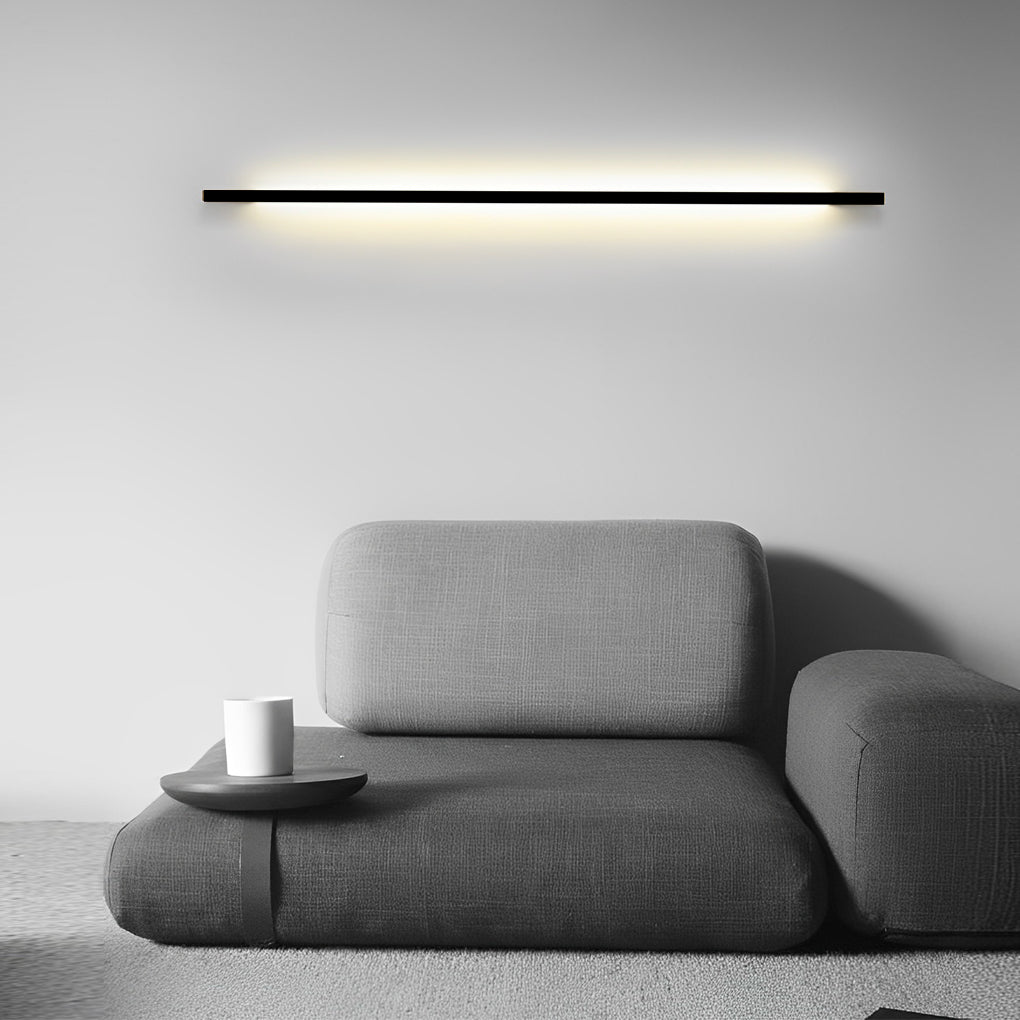 Modern Black LED Wall Lamp with Three-Step Dimming