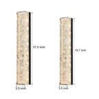 Contemporary Brass LED Wall Sconce with Ice Resin Accent