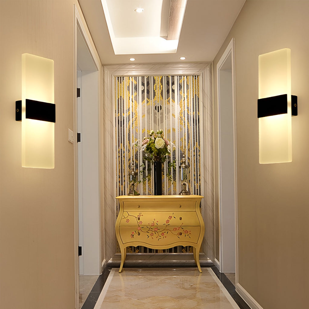 Modern Rectangular 6W LED Acrylic Wall Sconce