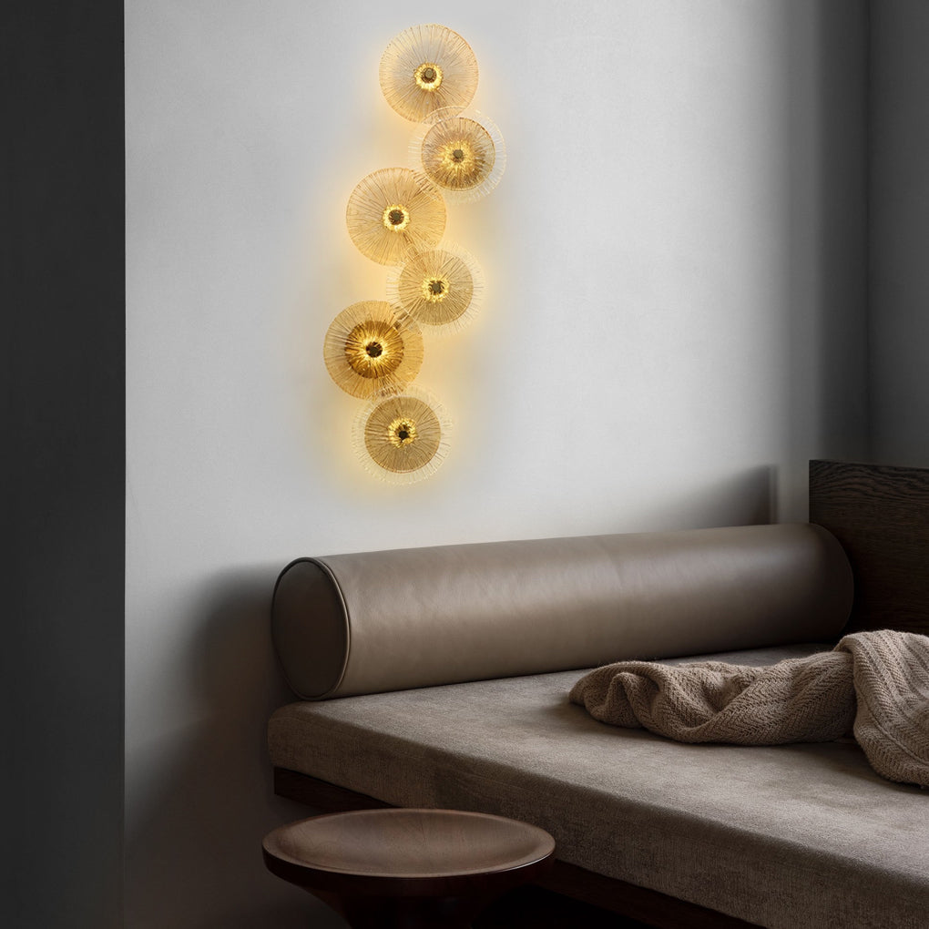 Luxury Round Glass LED Wall Light - Modern Home Decor