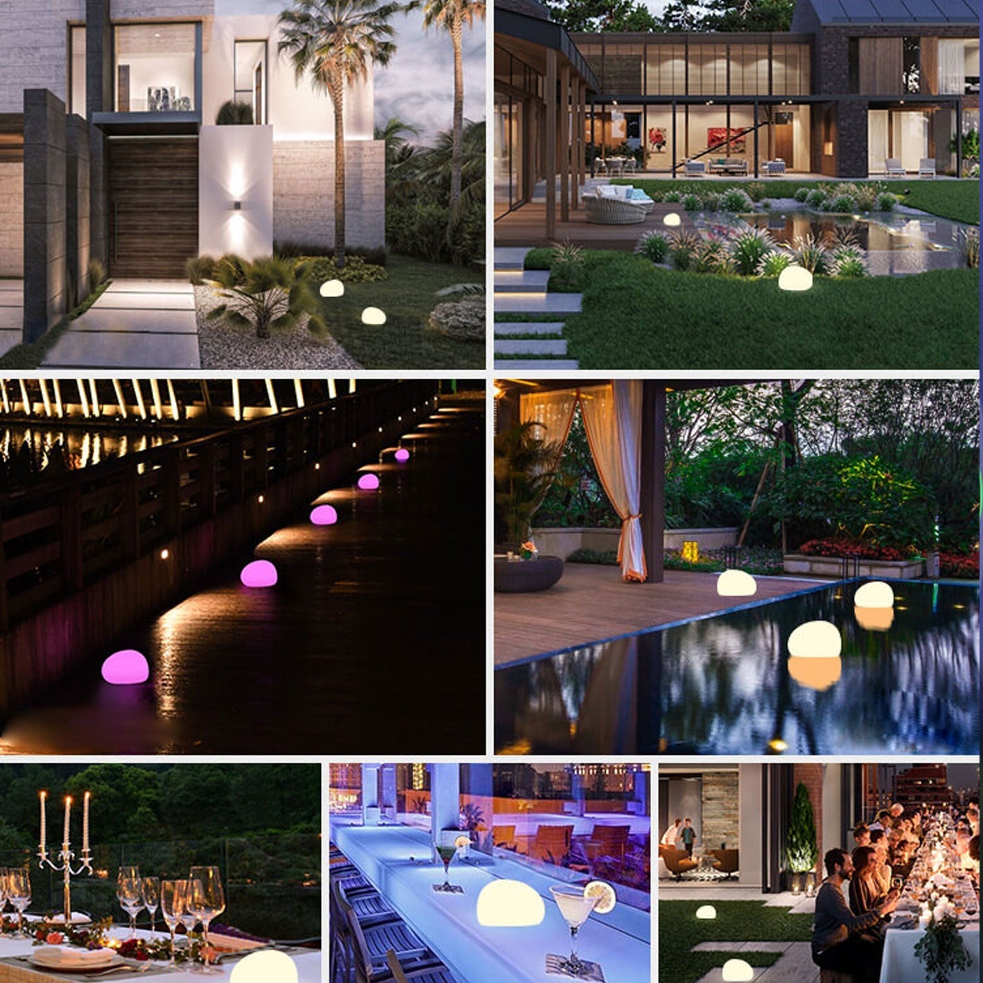 Premium Solar Waterproof Spherical LED Outdoor Lawn Light