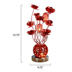 Premium European Rose Aluminum LED Table Lamp