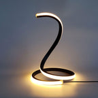 Contemporary Snake-Shaped LED Touch Dimming Table Lamp