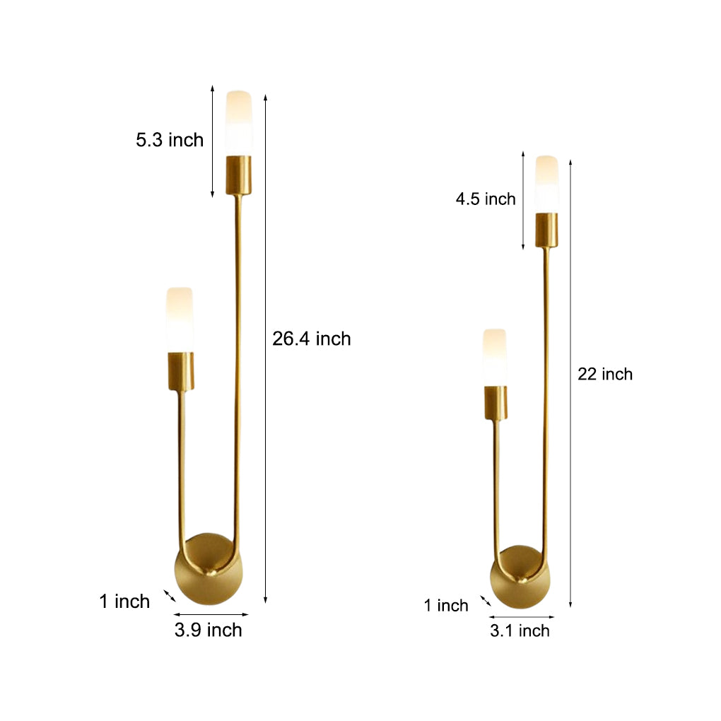Luxury Double-Headed Metal Wall Sconce