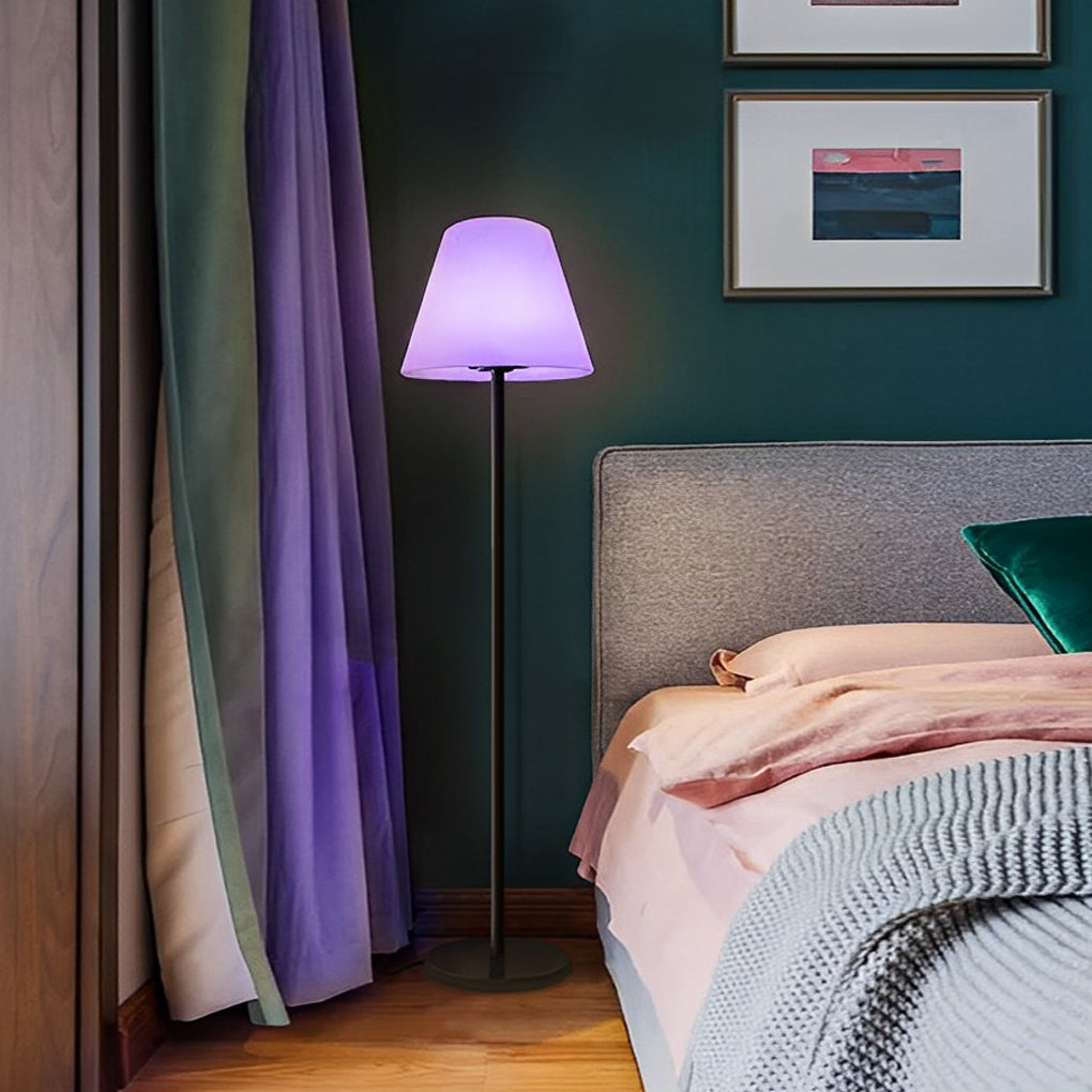 Contemporary LED Metal Floor Lamp with Shade