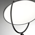 Premium Black Metal LED Tripod Floor Lamp with Rotating Design
