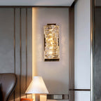 Modern LED Crystal Wall Sconce with Three-Step Dimming