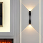 Modern Electroplated Metal LED Up and Down Wall Sconce