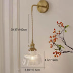 Modern Copper & Glass Wall Sconce