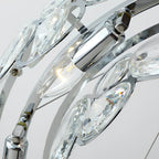 Modern Crystal Electroplated Round Bubble Chandelier