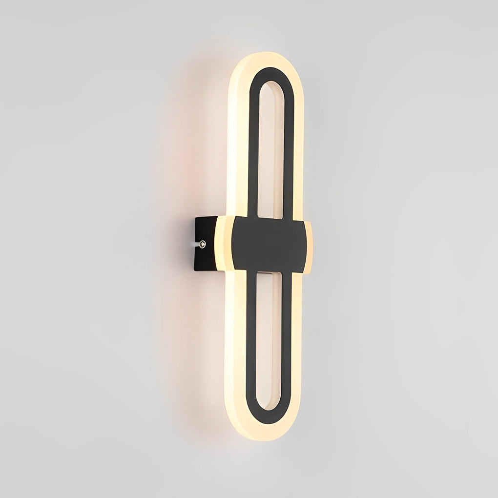 Modern Rounded Rectangular LED Wall Sconce