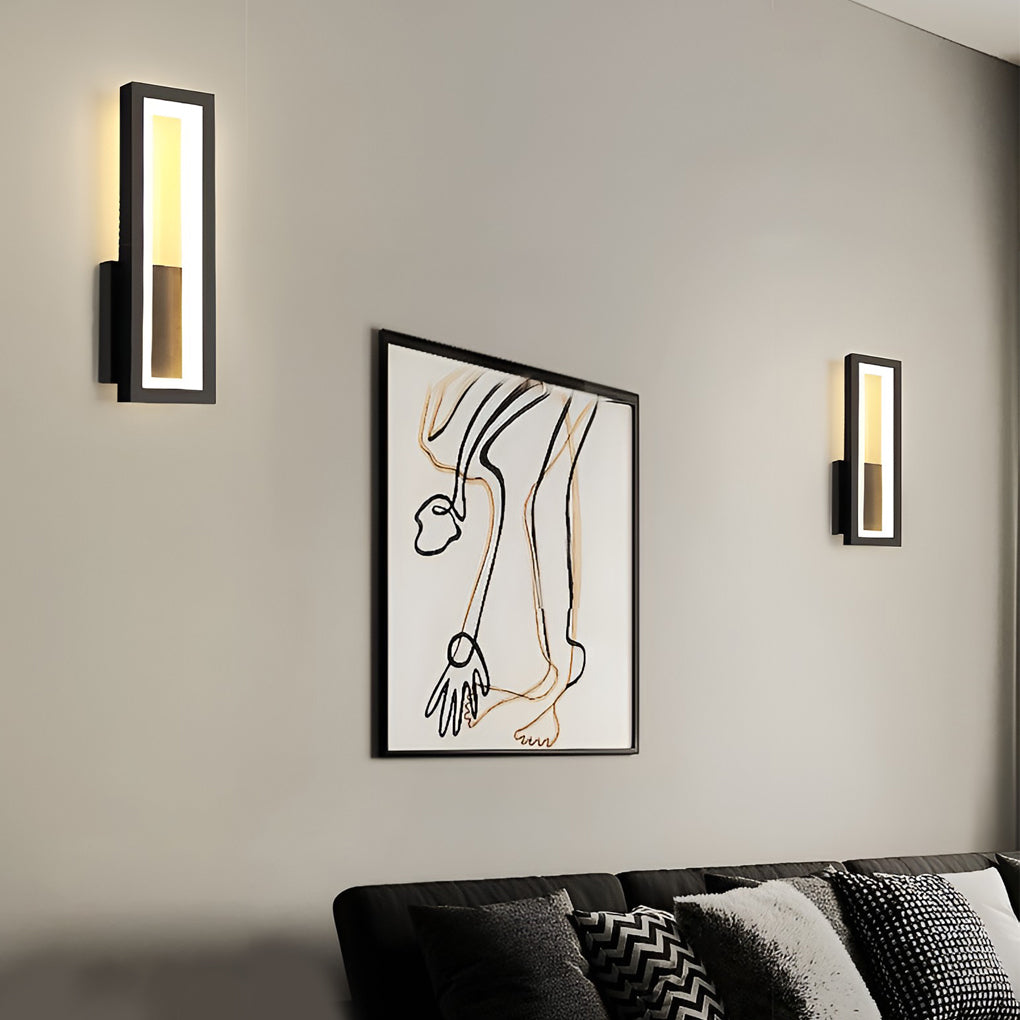Modern Rectangular LED Wall Sconce Light Fixture