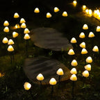 Premium Outdoor Mini Mushroom RGB Solar String Lights - 16.4 ft