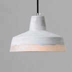 Minimalist Grey Cement Pendant Light - 1-Light Design