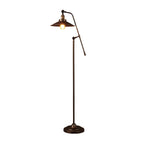 Premium Industrial Bronze 1-Light Floor Lamp with Adjustable Boom Arm
