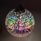 Fireworks Glass Dome Pendant Light