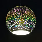 Fireworks Glass Dome Pendant Light