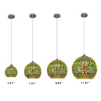 Fireworks Glass Dome Pendant Light