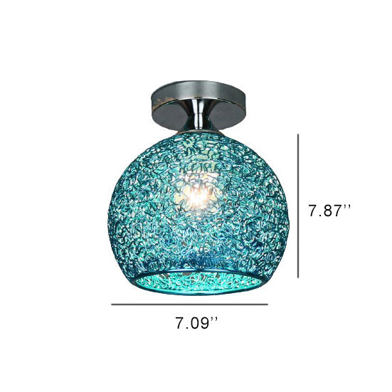 Colorful Semi-Flush Mount Light