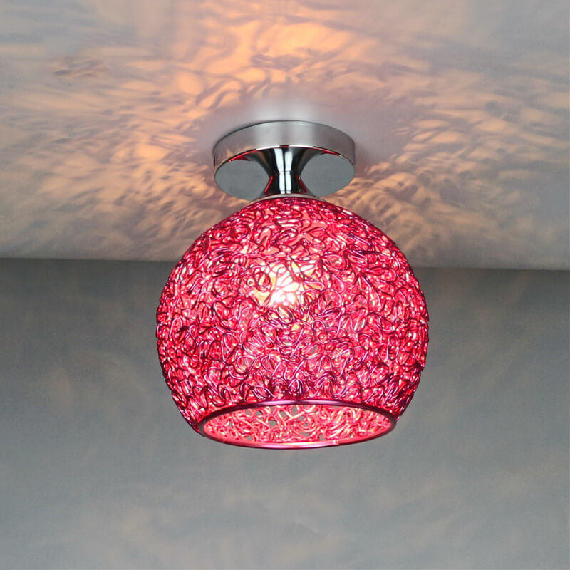 Colorful Semi-Flush Mount Light