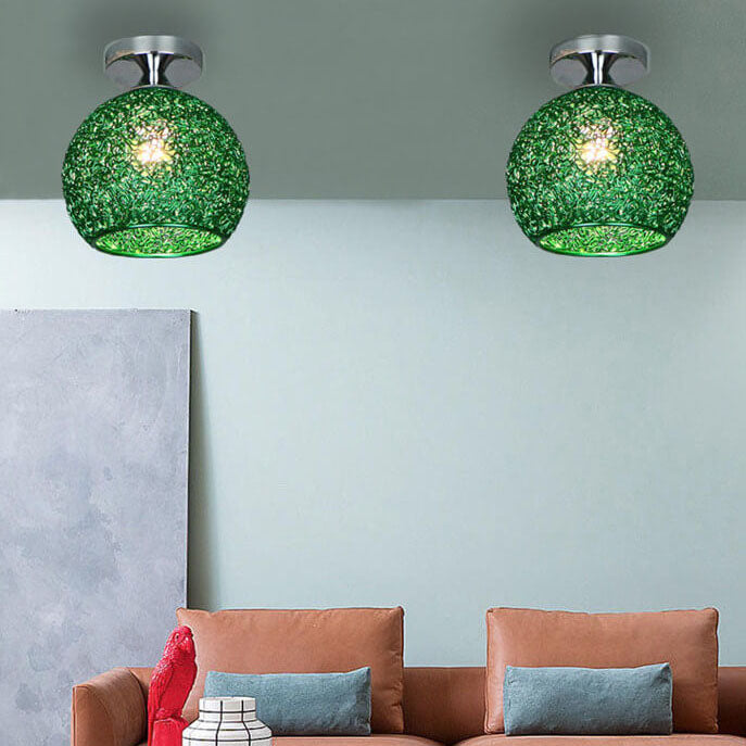 Colorful Semi-Flush Mount Light
