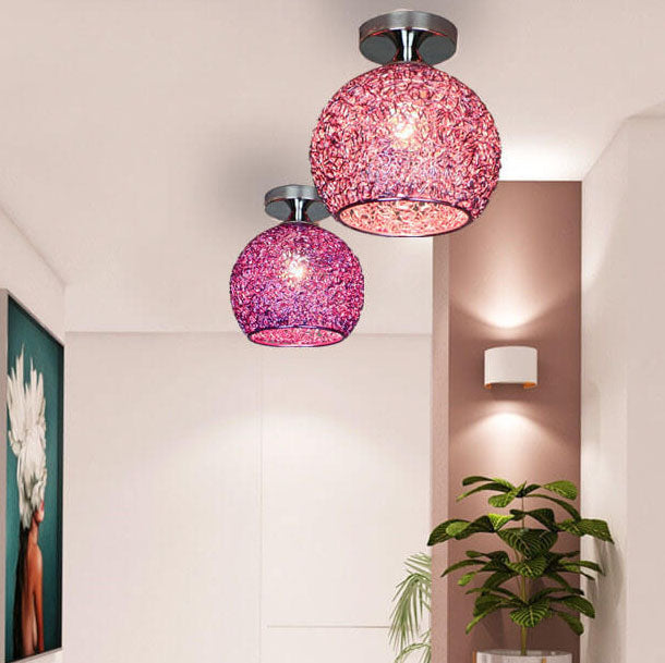 Colorful Semi-Flush Mount Light