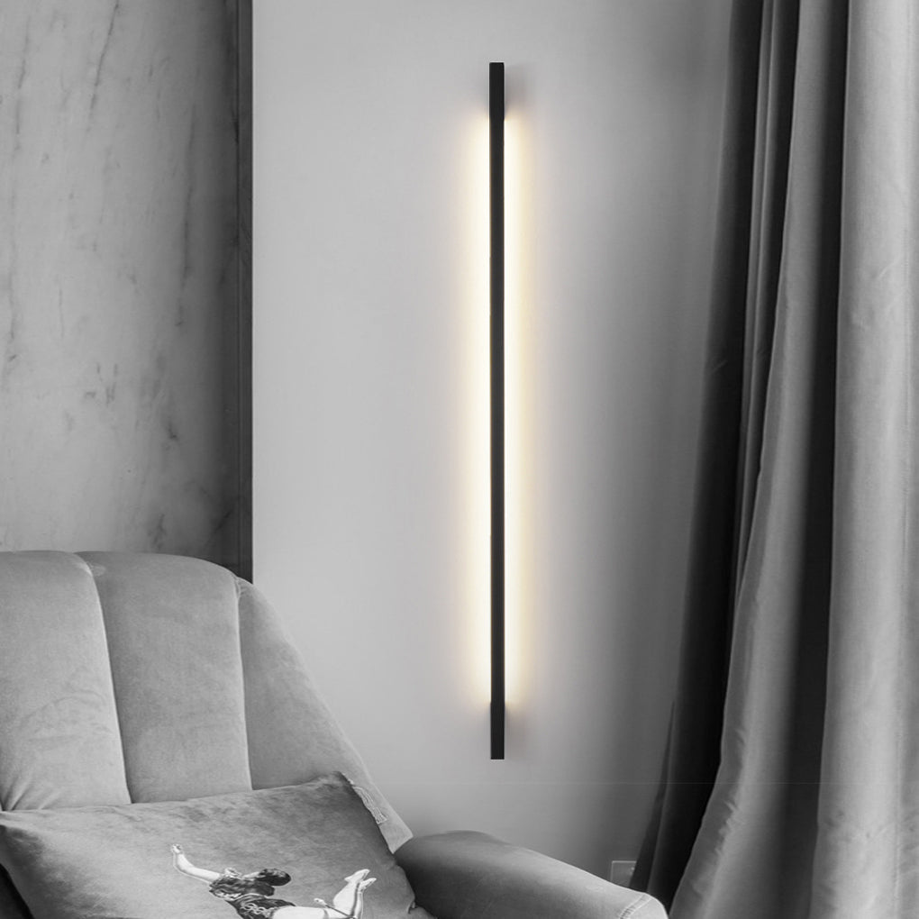 Modern Black LED Wall Lamp with Three-Step Dimming